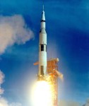 The Saturn V rocket launch (Credit: NASA)